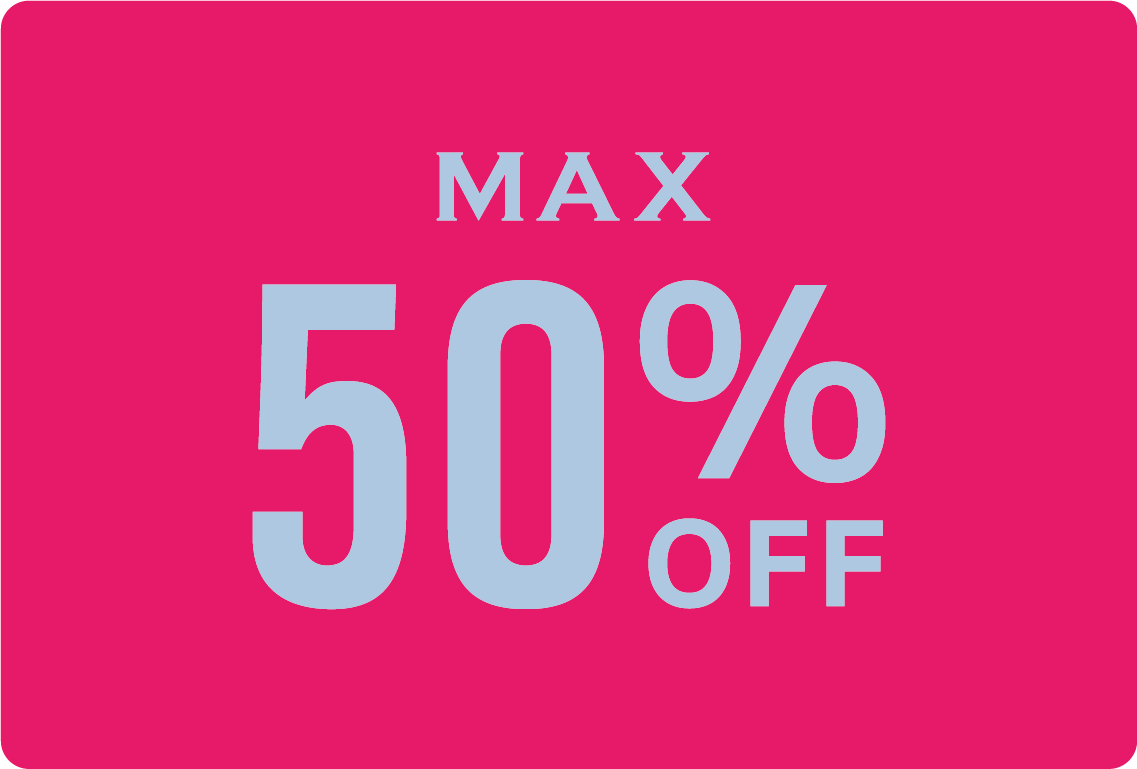 MAX50%OFF