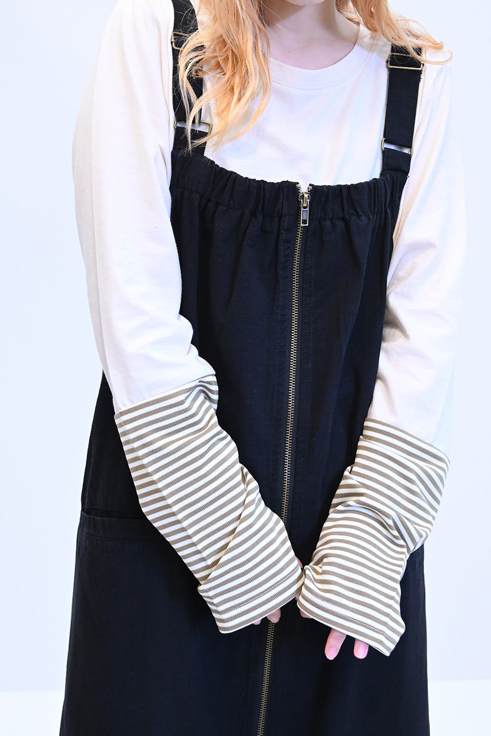 ≪SALE≫ Sleeve Border Switch Long Sleeve Tee