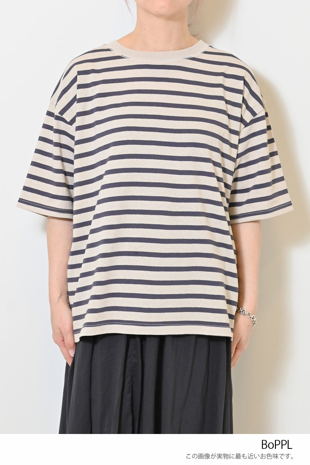 ワイドなボーダーTEE②