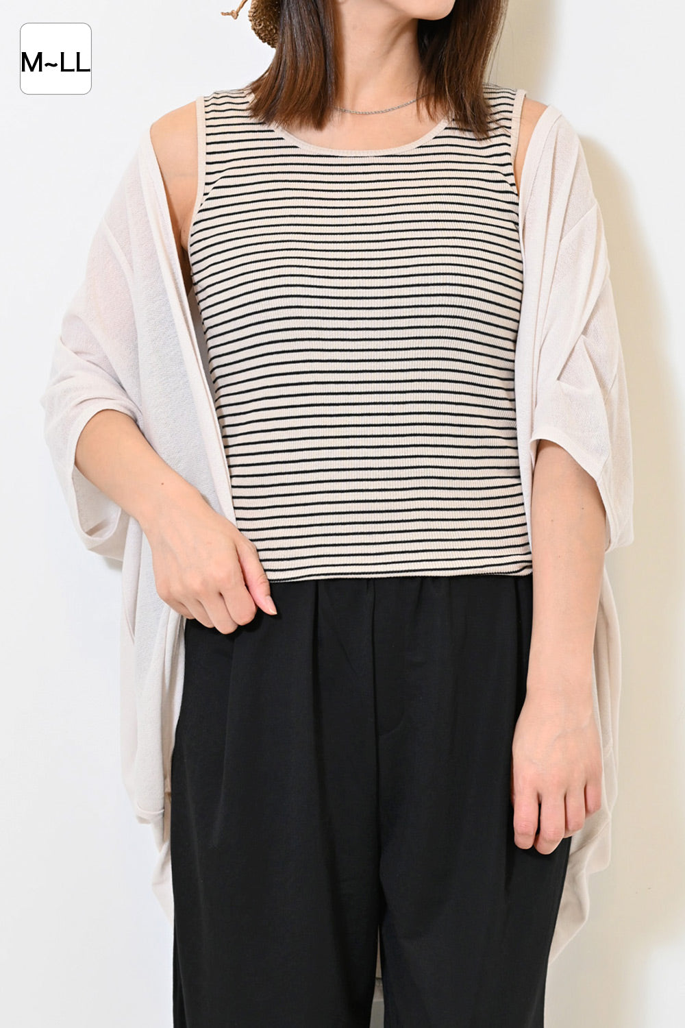 cottonテレコボーダータンク② – HEART MARKET