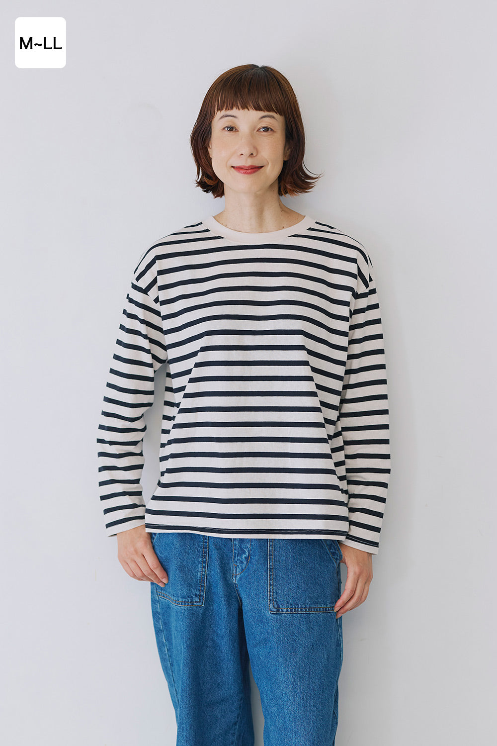 ≪SALE≫ワイドなボーダーロンTEE – HEART MARKET