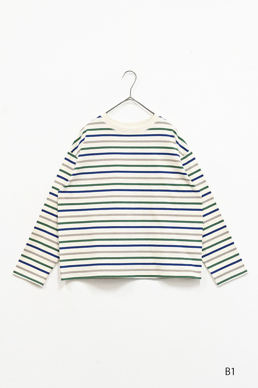 ワイドなボーダーロンTee