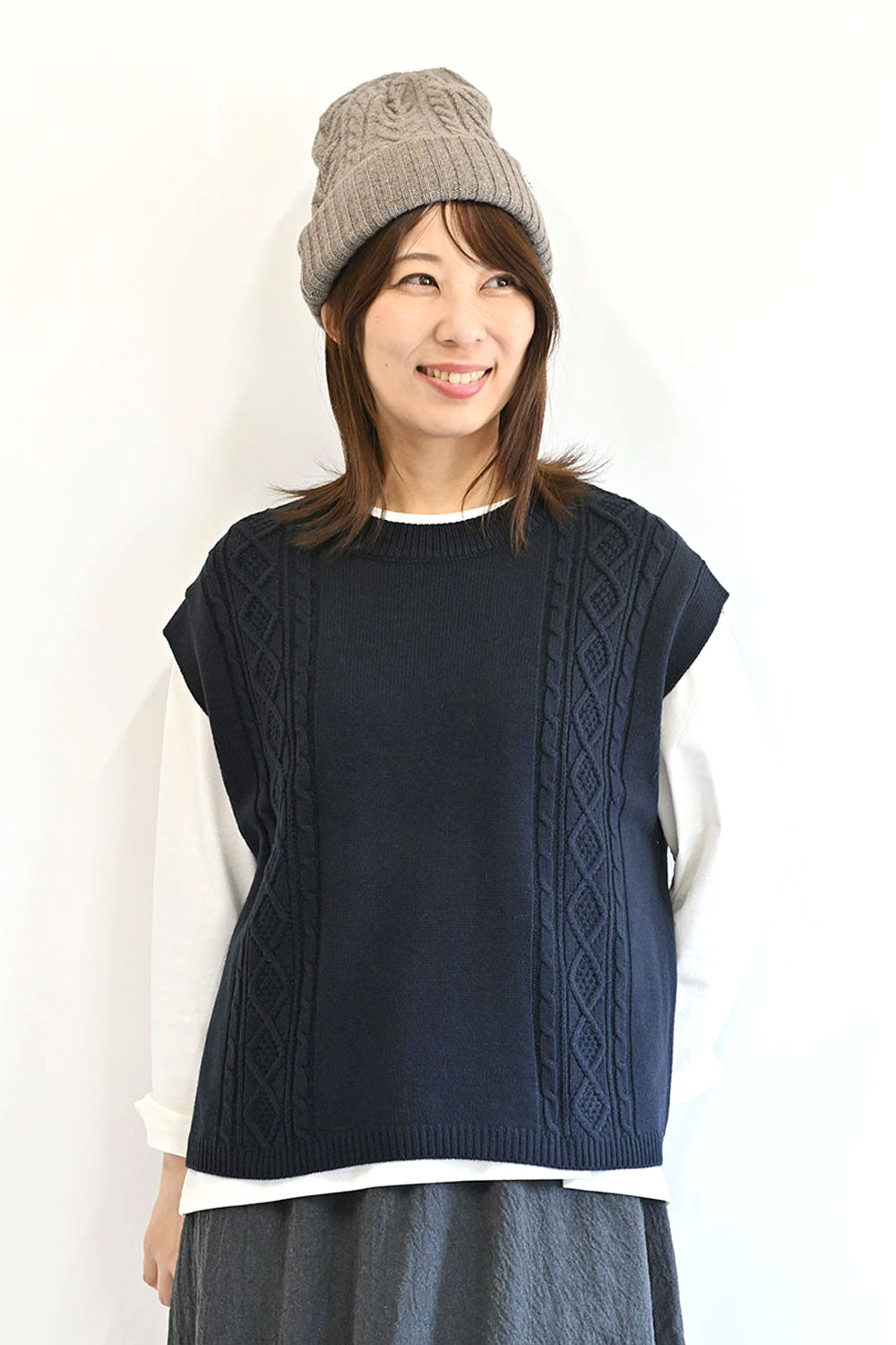 ハートマーケット ニットベスト 厳つ 