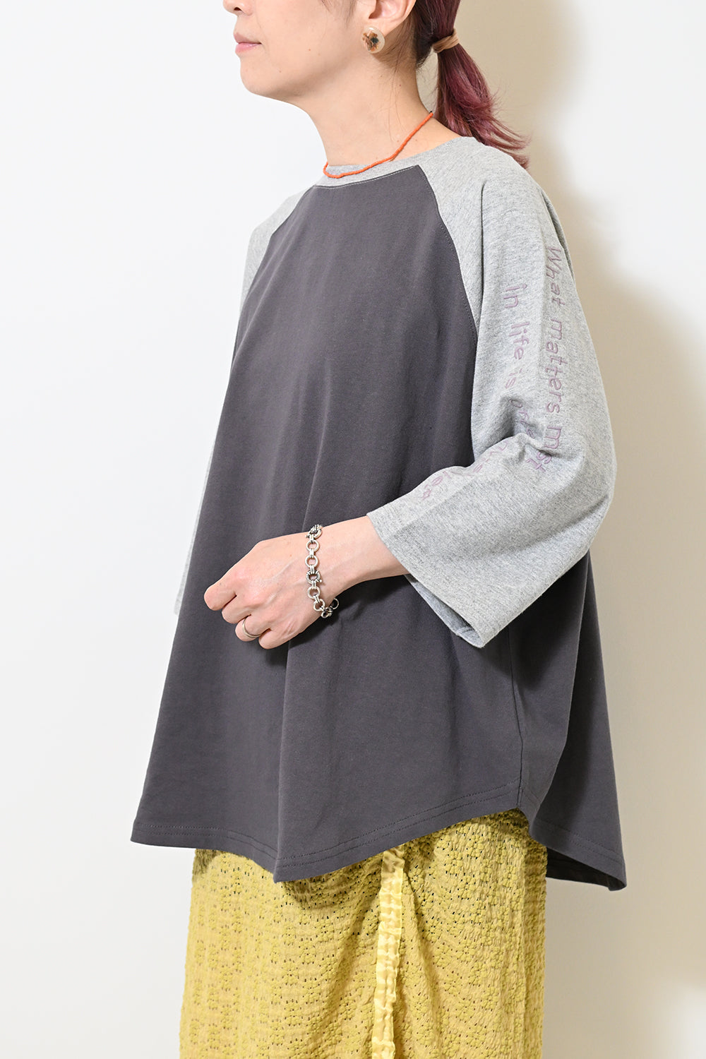 7月18日入荷》ラグラン袖刺繍7分袖TEE – HEART MARKET