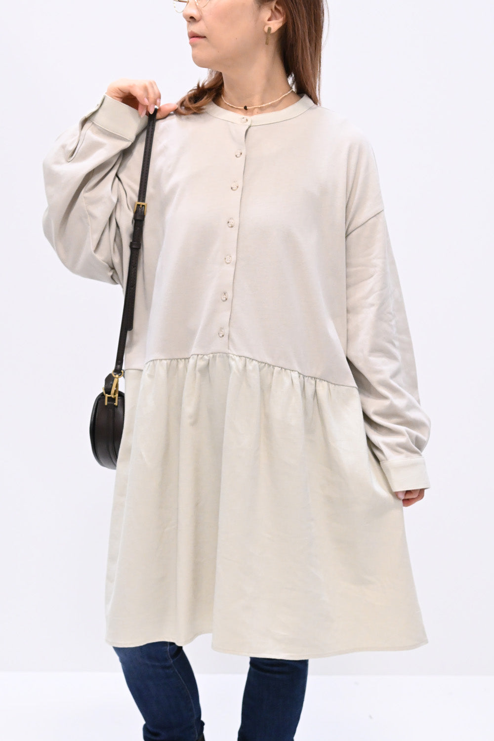 中川政七商店ワンピース りん様 中川政七商店 綿麻のラチネ織