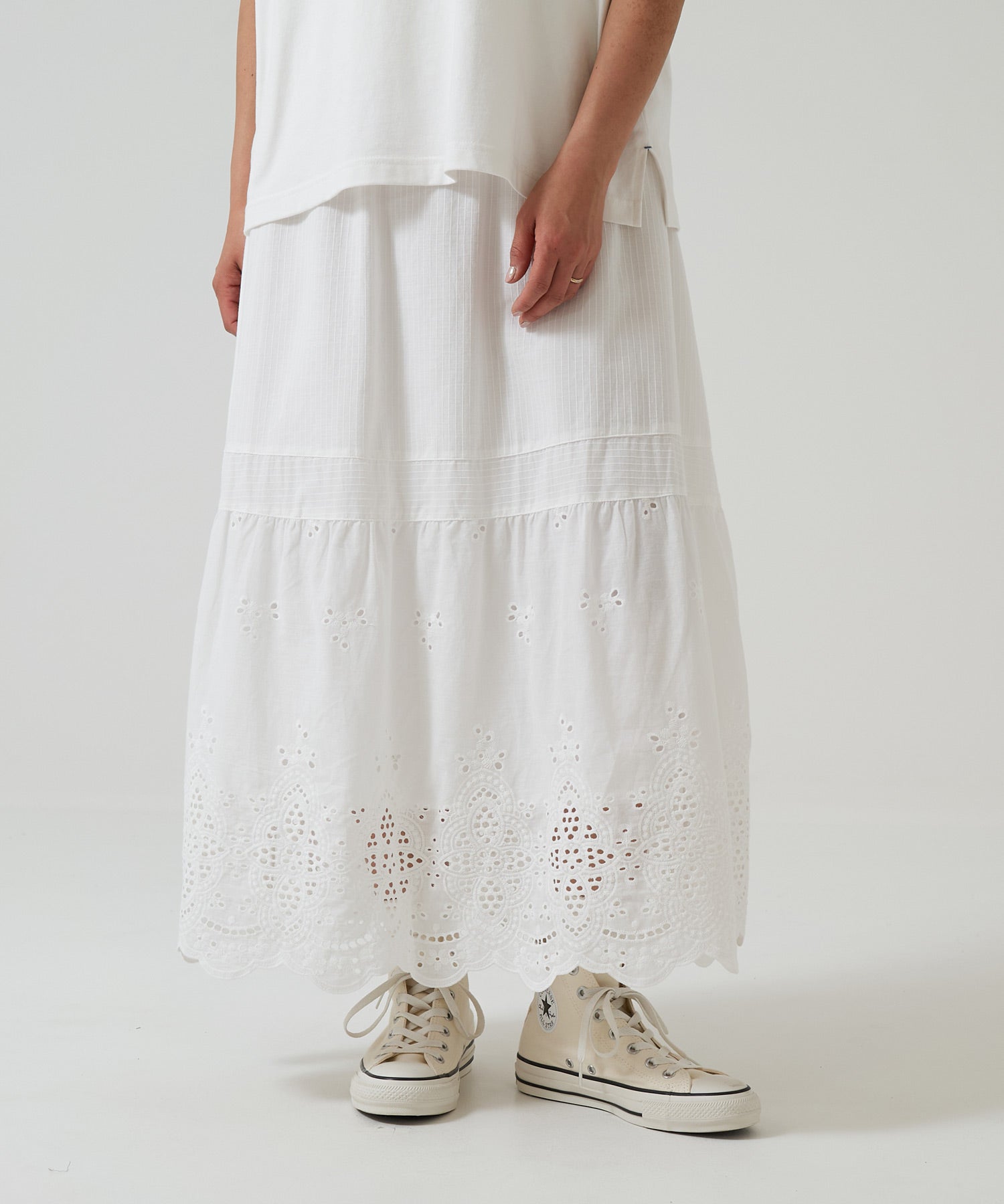 CARVEN レース裾付きスカート 36 裾レース切替スカート – HEART MARKET