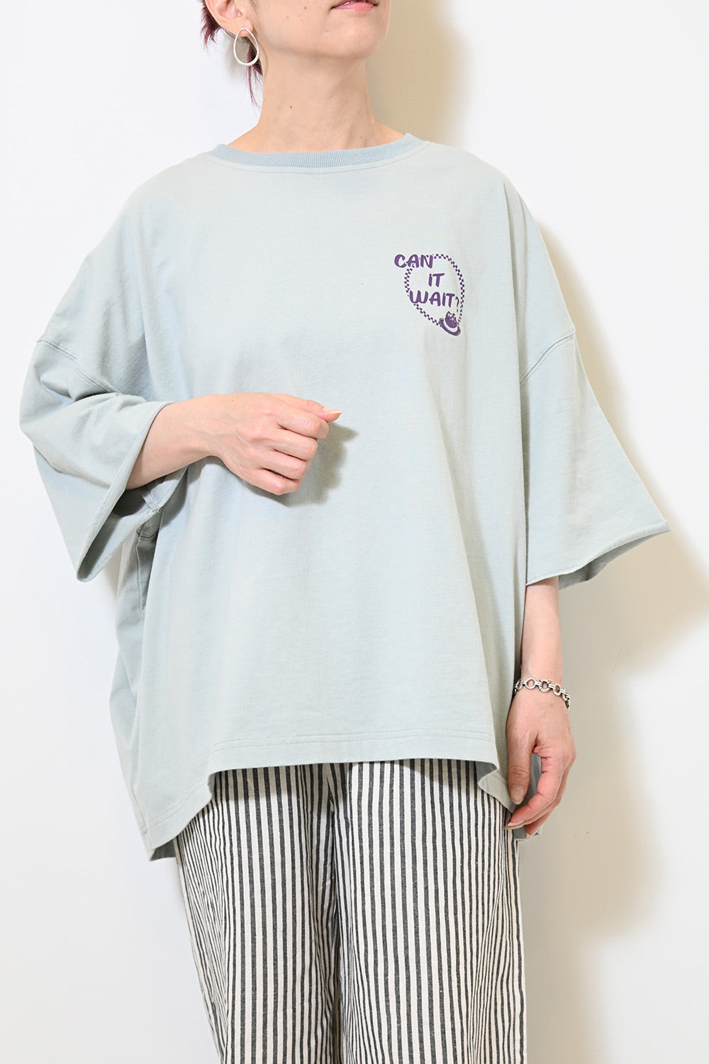 [RADINEO]★ 韓国人気★RADIBEAR LINE SWEAT ≪SALE≫Print+刺繍ワイドTee – HEART MARKET