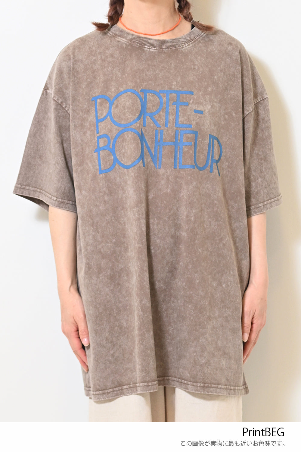 ≪SALE≫【KAKELA&TRANQUIL】Logo Print Long Tee