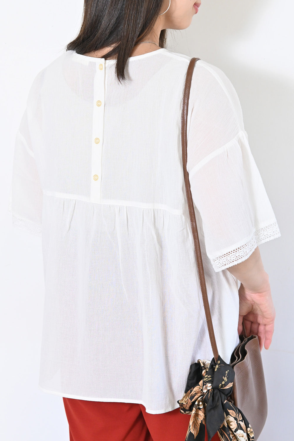 Frill Heart付け袖ブラウス 2023年 ホワイト レッド 白赤 ≪SALE≫袖フリルブラウス – HEART MARKET