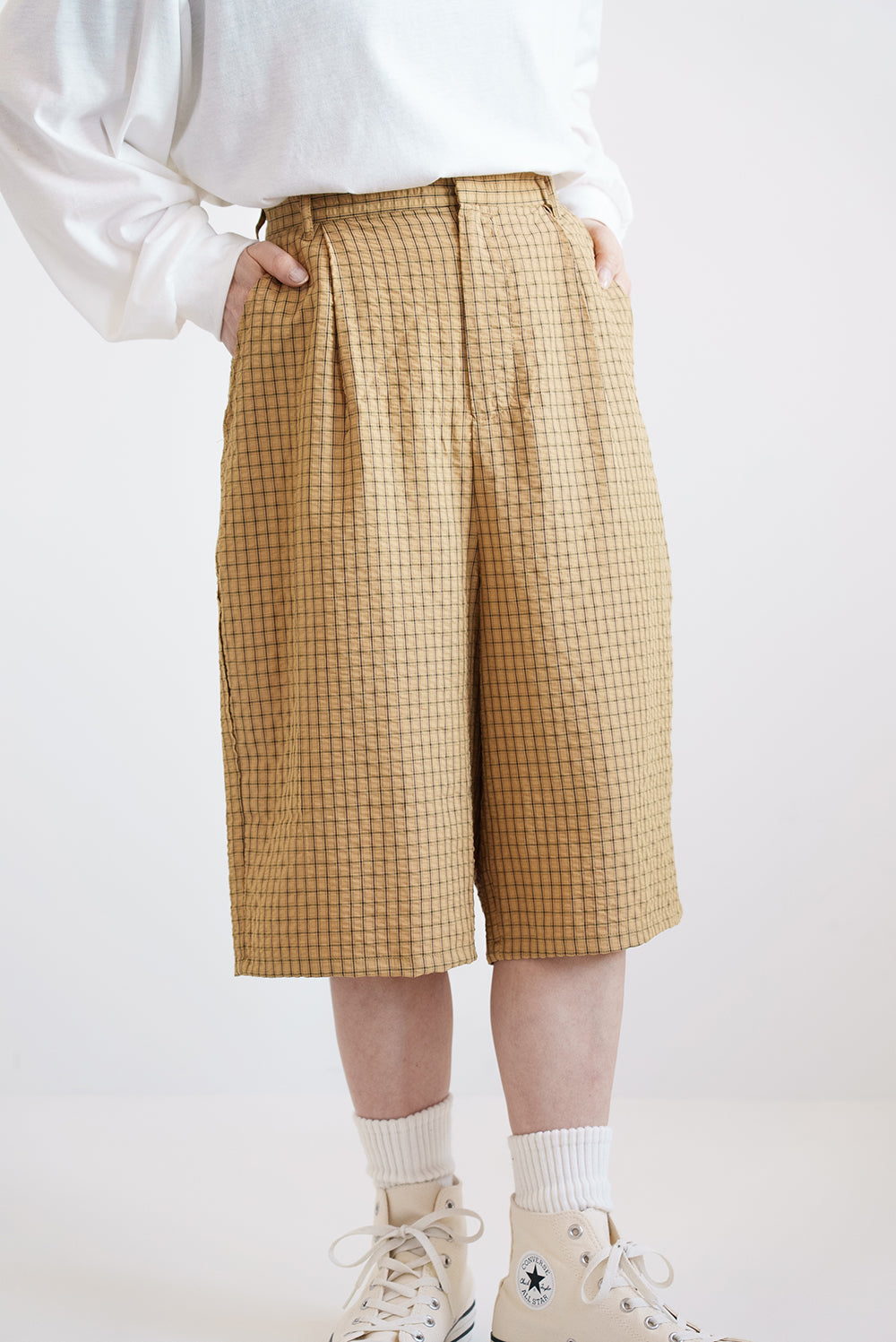 Frame】チェックタックハーフパンツ – HEART MARKET