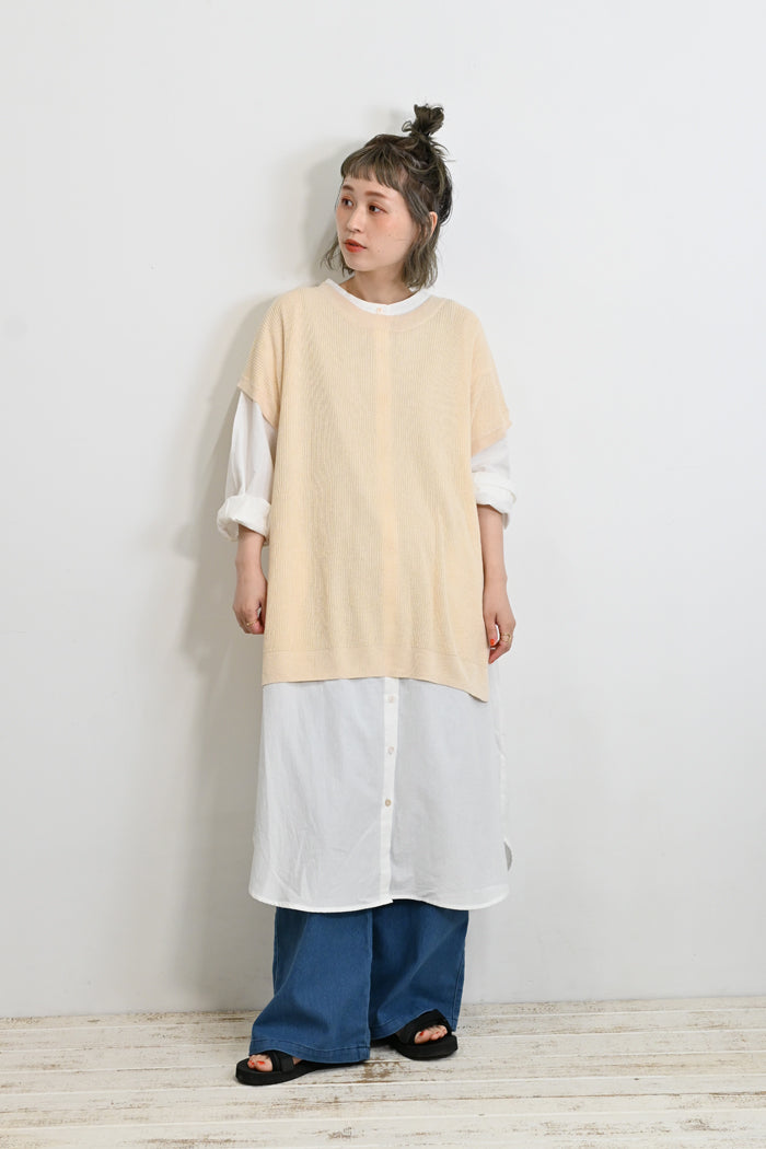 ≪SALE≫前開き裾ラウンドワンピース9分袖 – HEART MARKET 