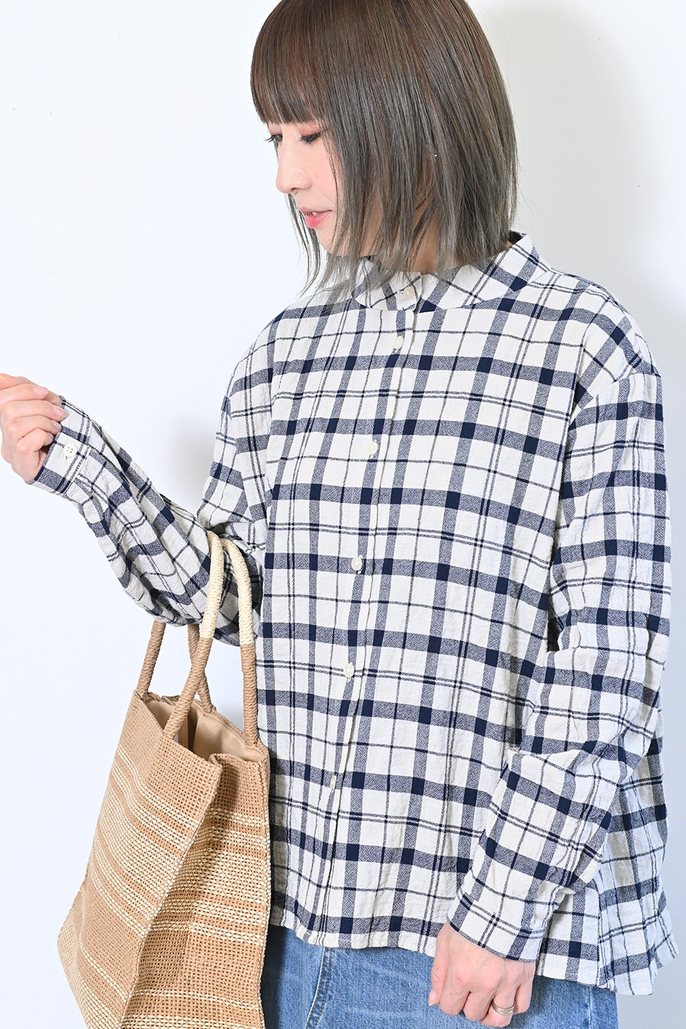 ≪SALE≫ちびハイネックbackフレアブラウス – HEART MARKET
