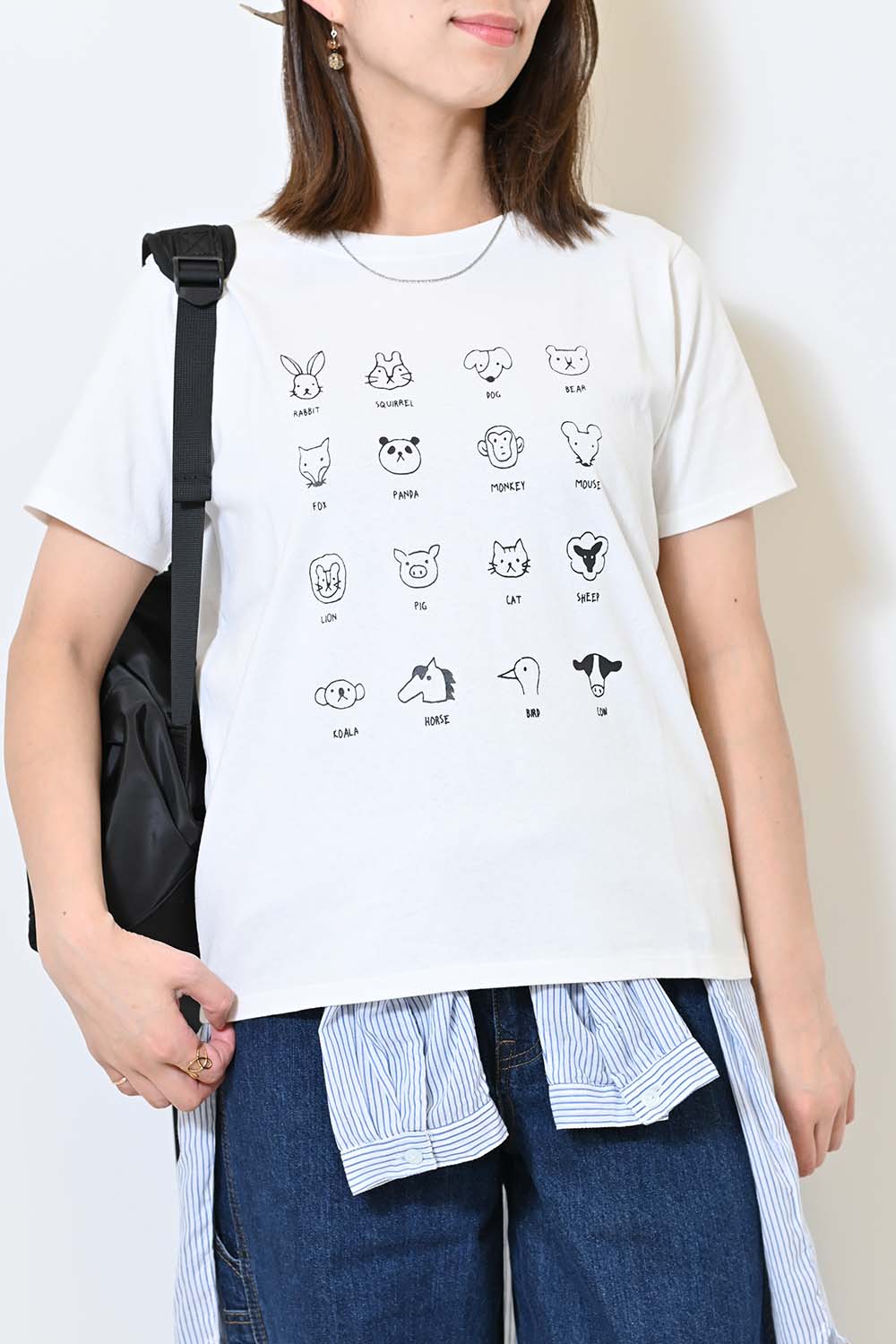 まとめ買いクーポン対象／≪SALE≫アニマル図鑑プリントTEE