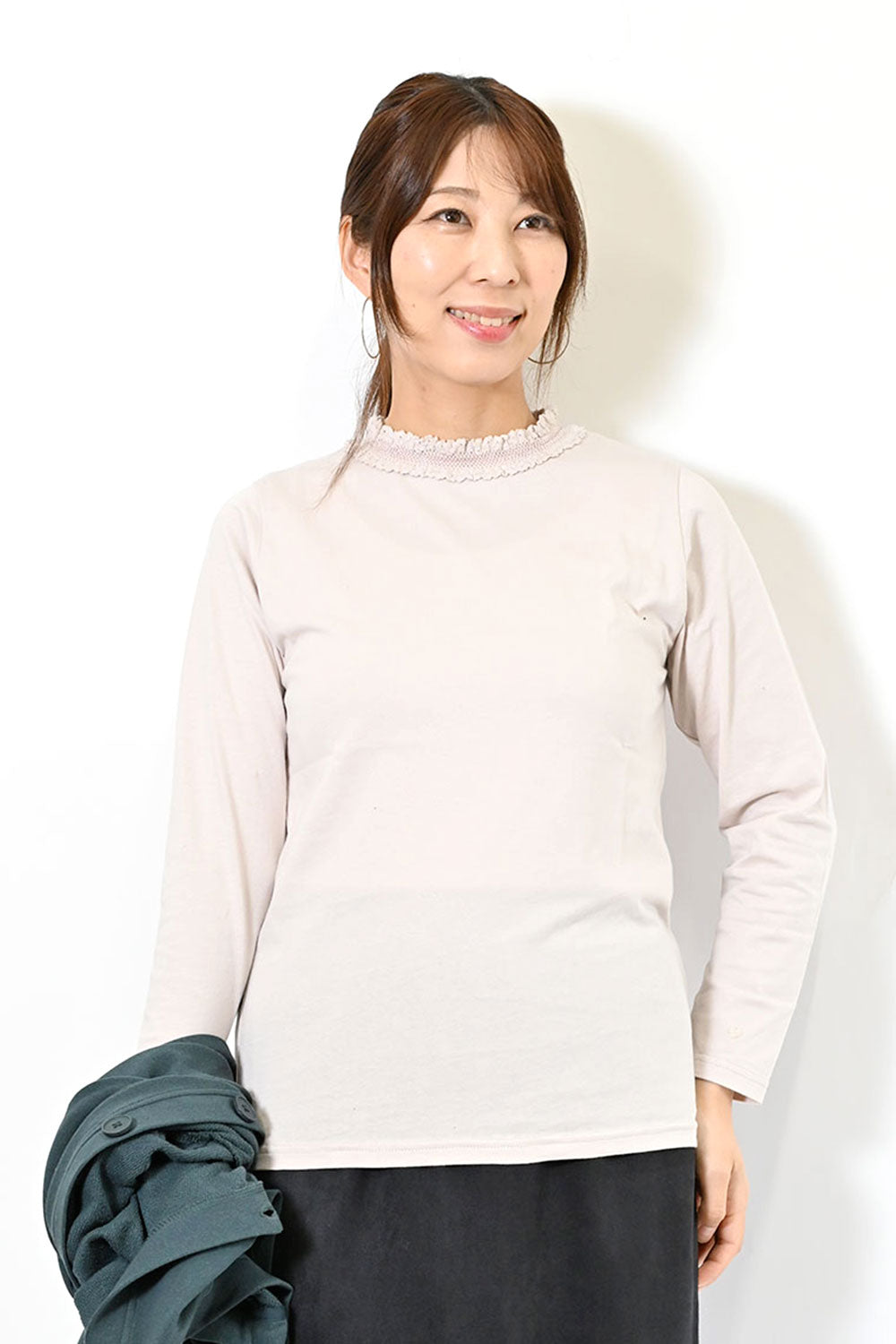 2buy10％OFF 3buy15％OFF開催中／フリルレースロングT – HEART