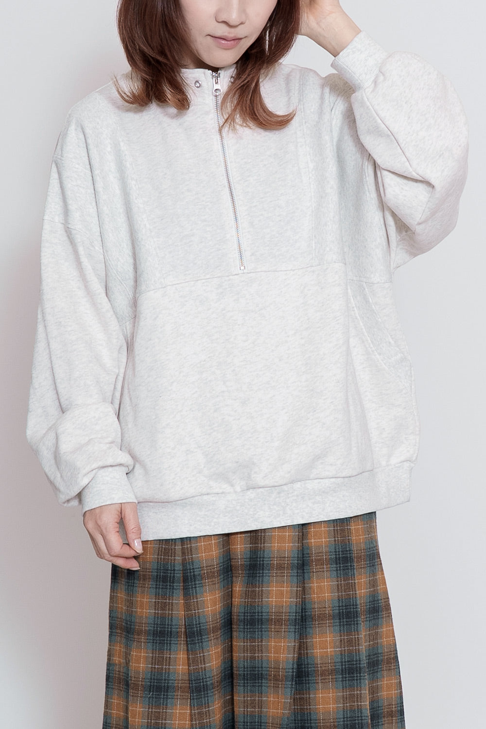≪SALE≫リメイク風ハーフジッププルオーバー – HEART MARKET
