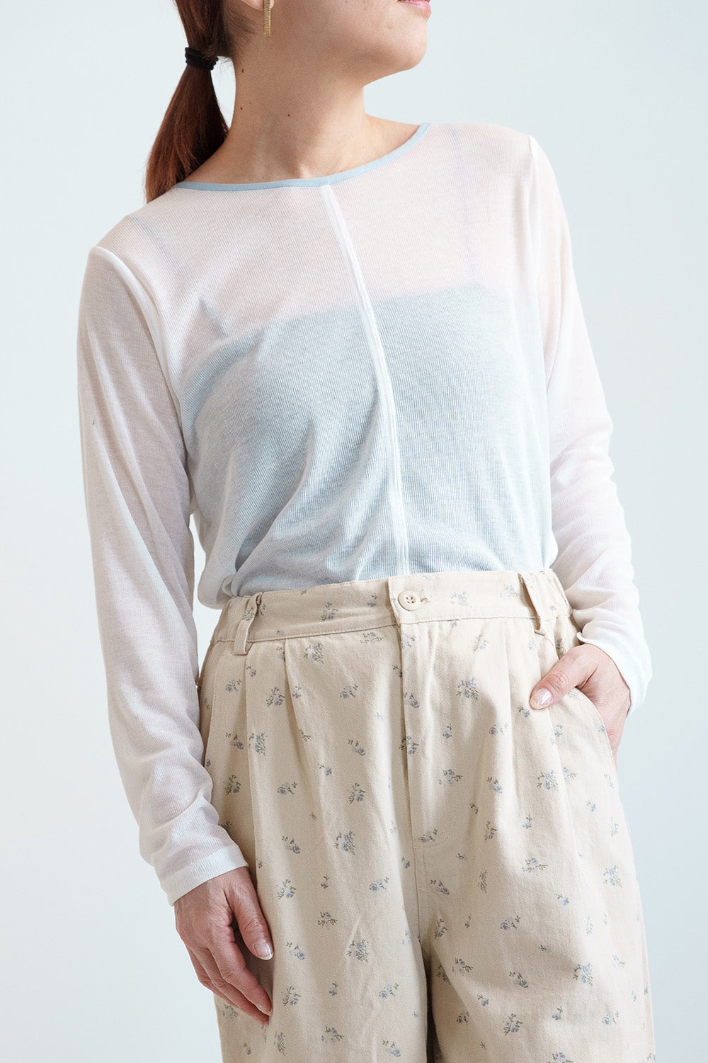 シアーテレコバイカラーロンT – HEART MARKET