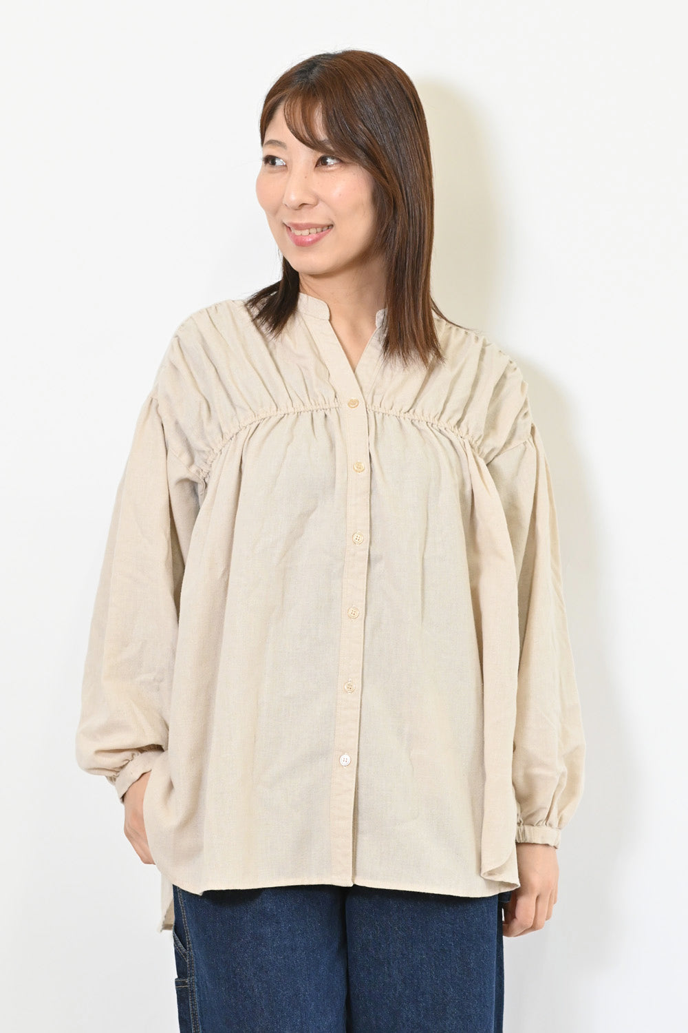 ≪SALE≫シャーリングボリュームスキッパーチュニック – HEART MARKET