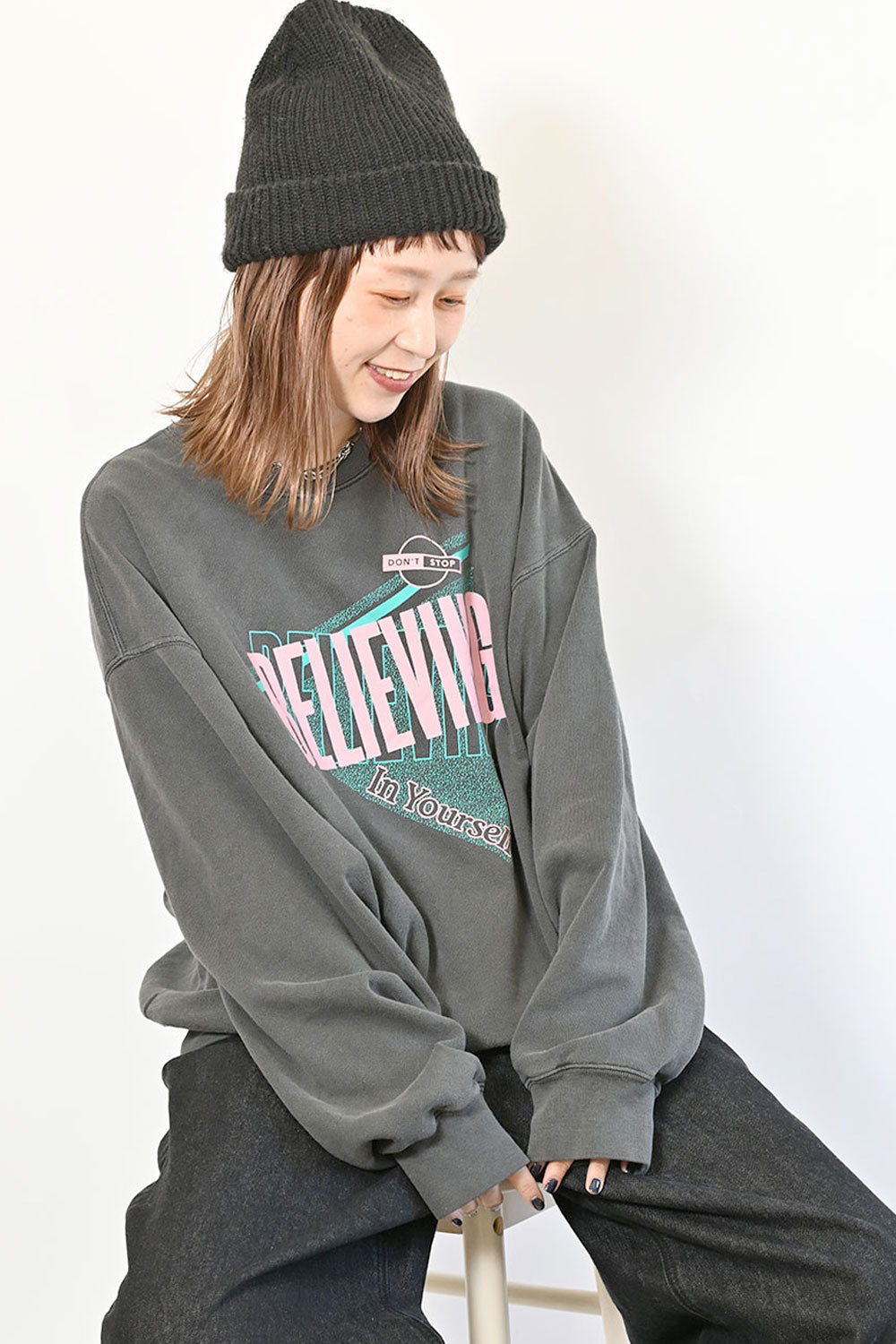 ≪SALE≫ピグメント裏毛プリントトレーナー – HEART MARKET