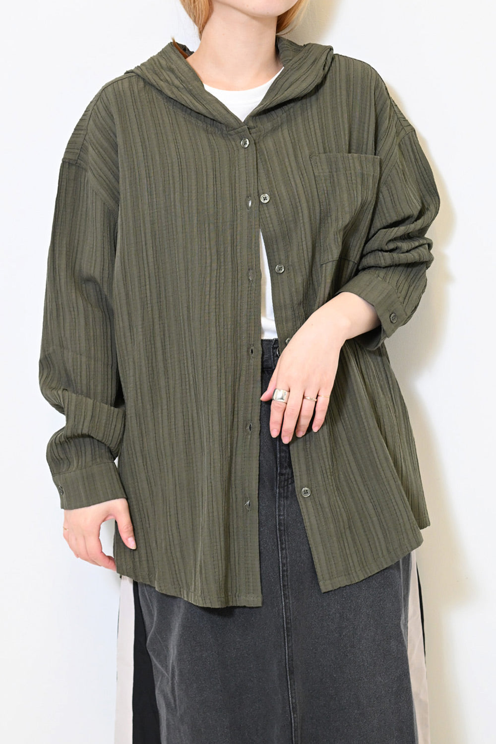 値下げ【美品】plantation ストライプシャツ 楽天市場】ジムフレックス マルチストライプ ワイドシャツ (GY