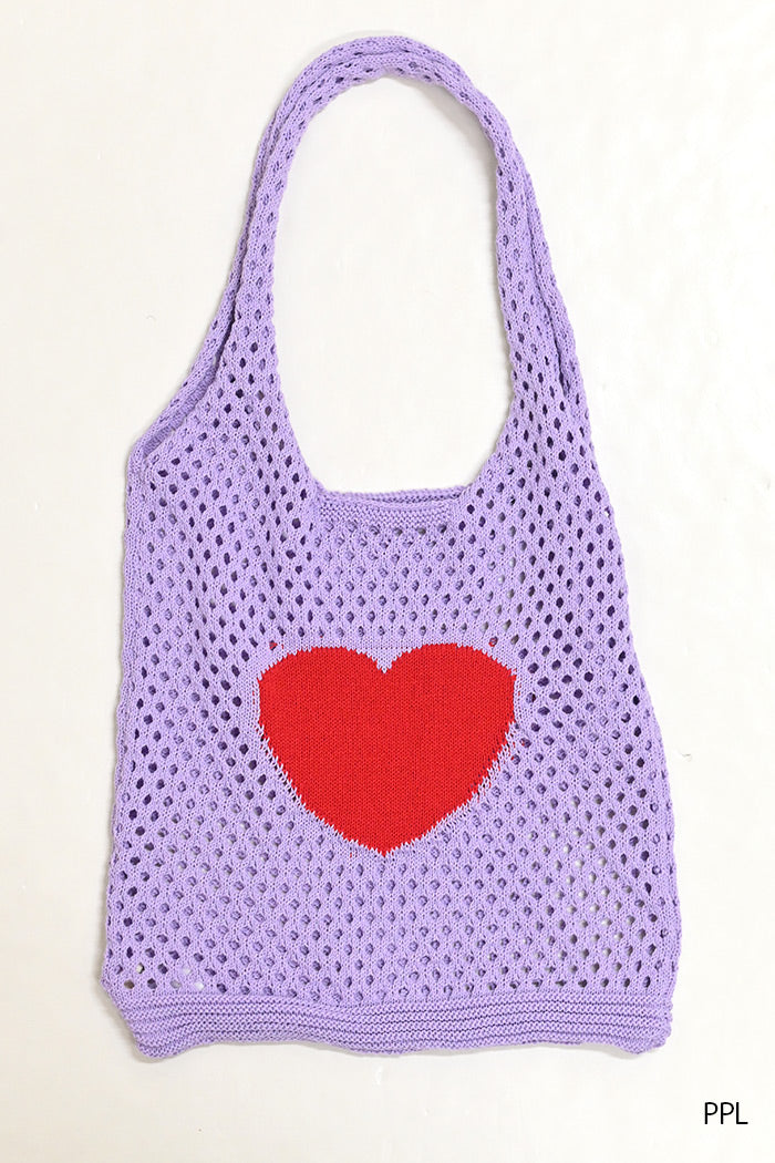 10%OFFクーポン配布中！／＼在庫わずか／≪SALE≫あみあみハートBAG 