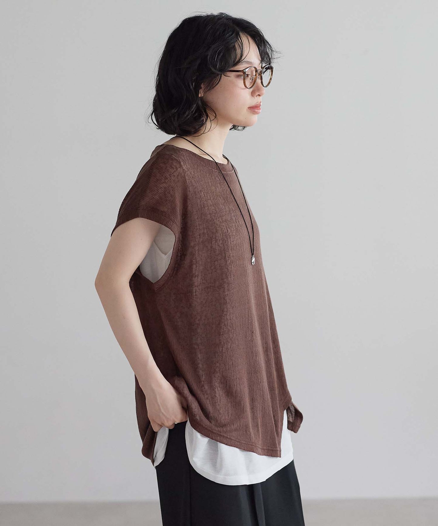 ブラウン / 157cm / FREE