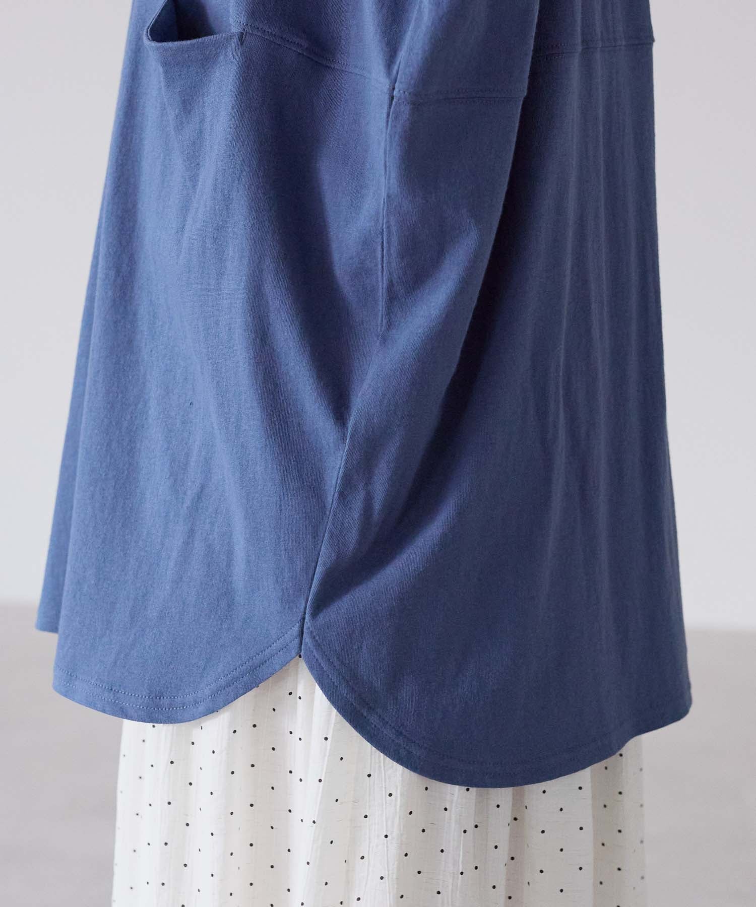ワンポイント刺繍BIGチュニック