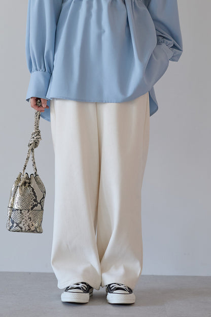 ≪SALE≫Corduroy Bonded Wide Pants