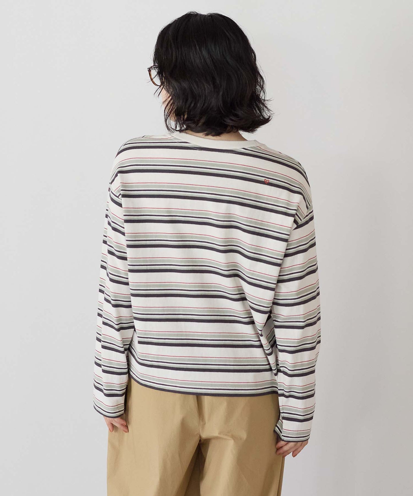 ボーダーカーキ / 157cm / M