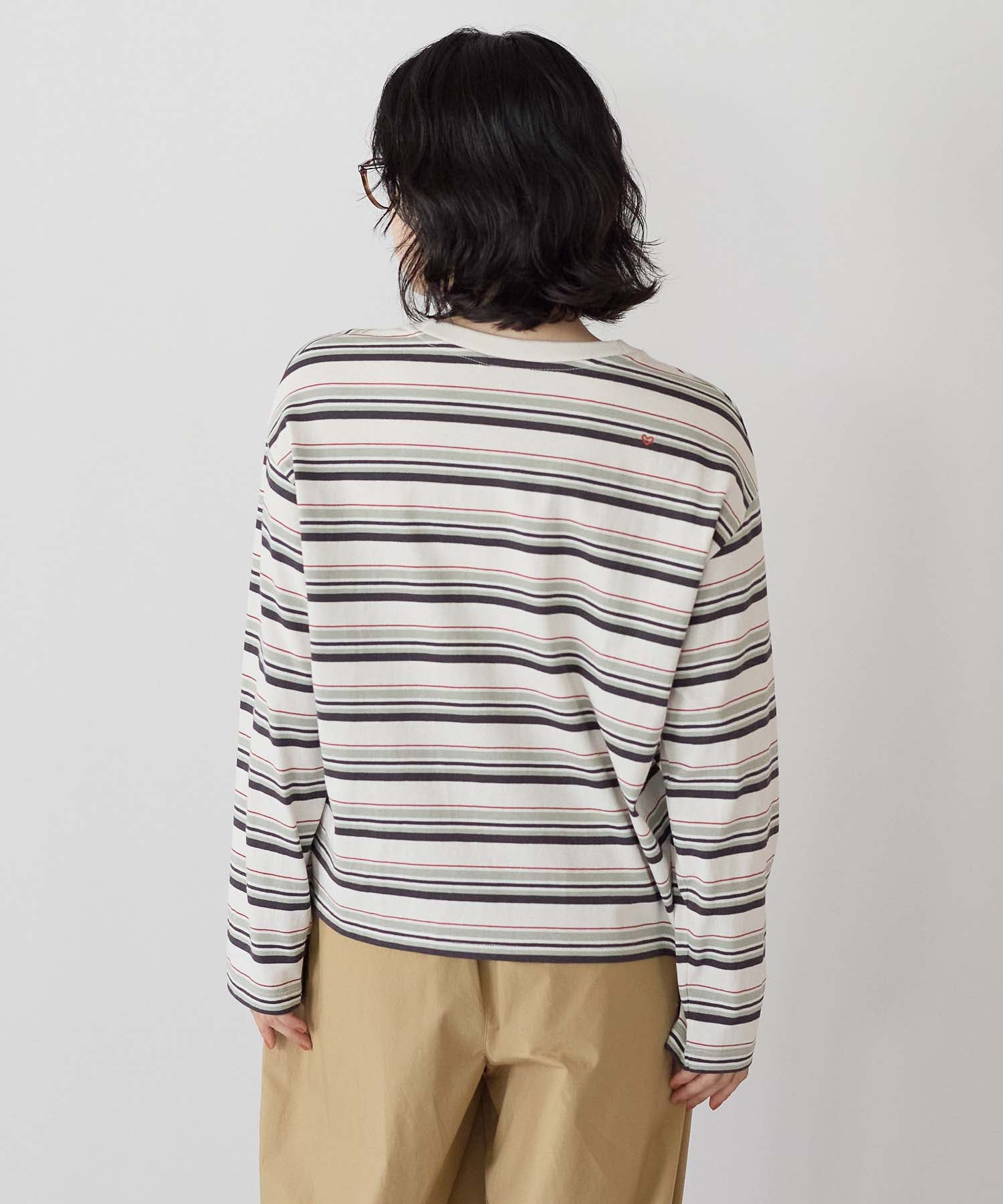 ボーダーカーキ / 157cm / M