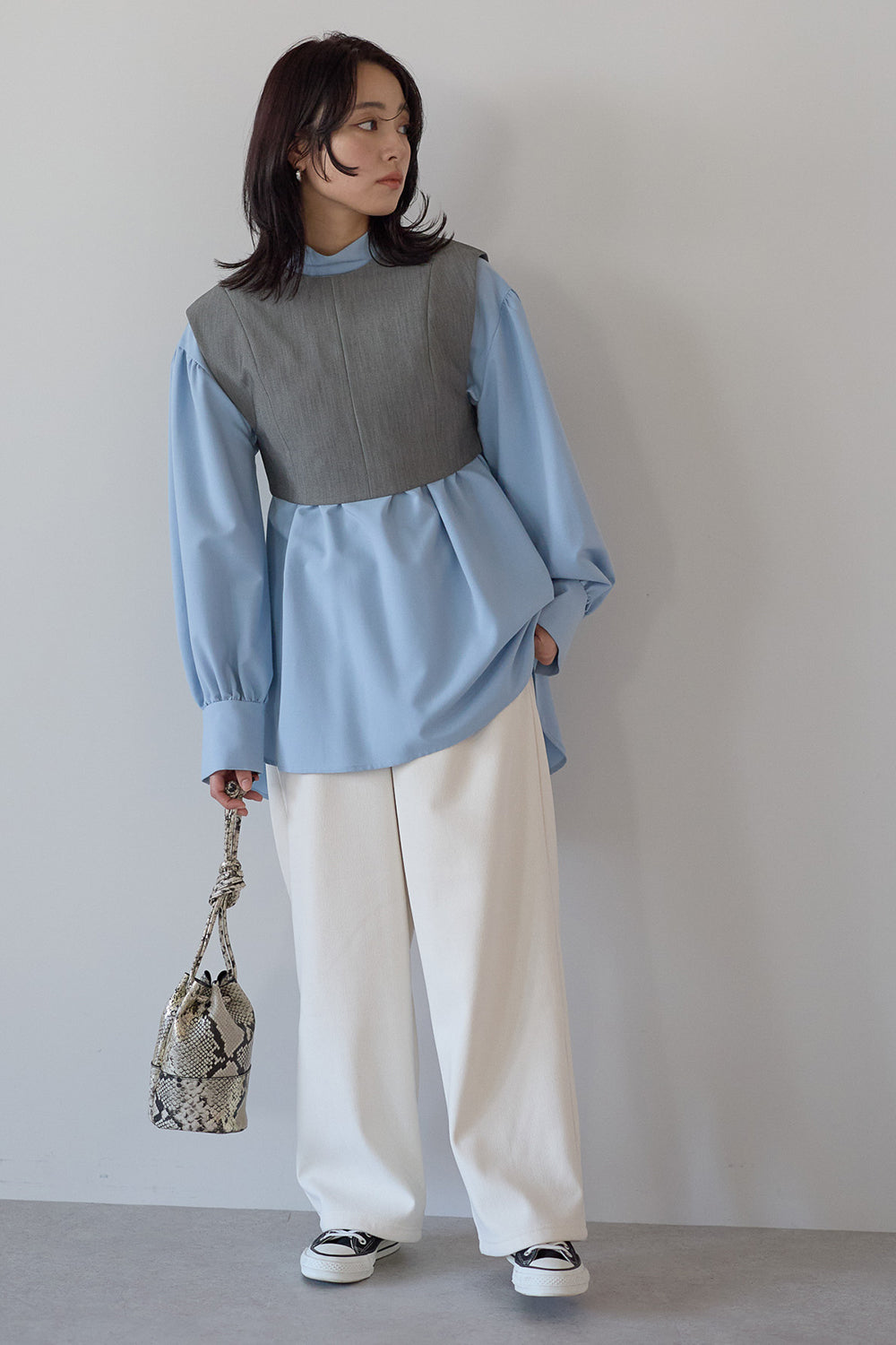 ≪SALE≫Corduroy Bonded Wide Pants