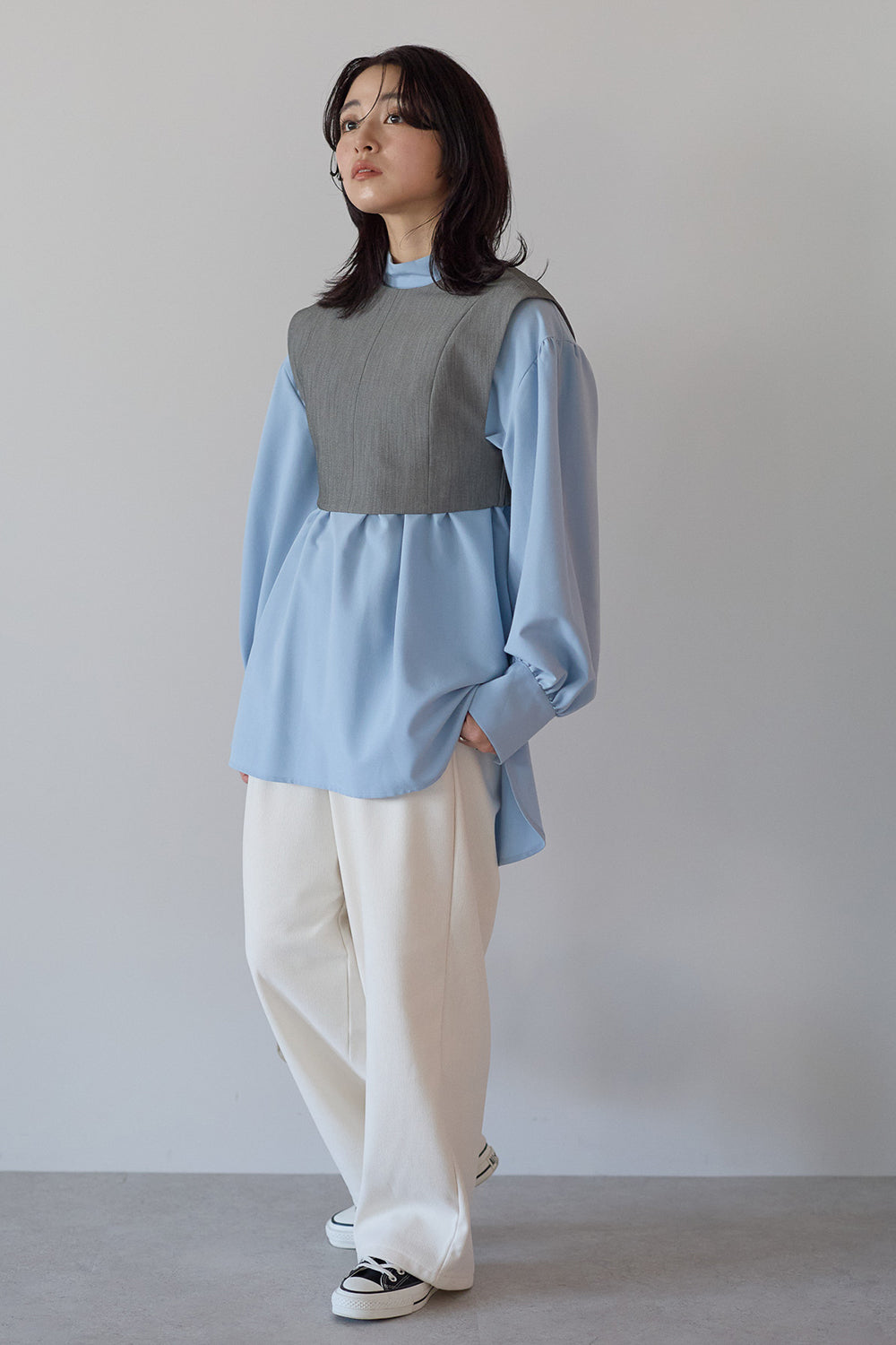 ≪SALE≫Corduroy Bonded Wide Pants