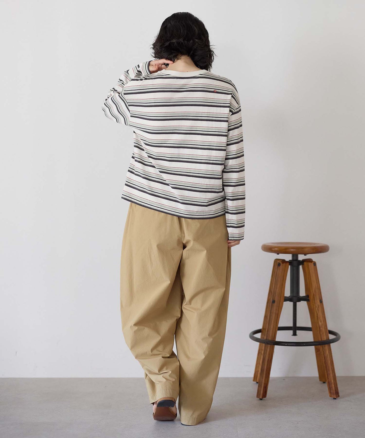 ボーダーカーキ / 157cm / M