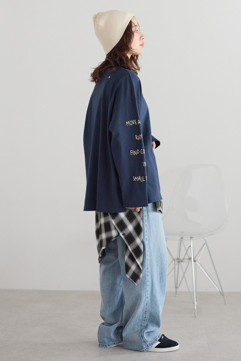 ≪SALE≫ Sleeve Logo Embroidered Pullover