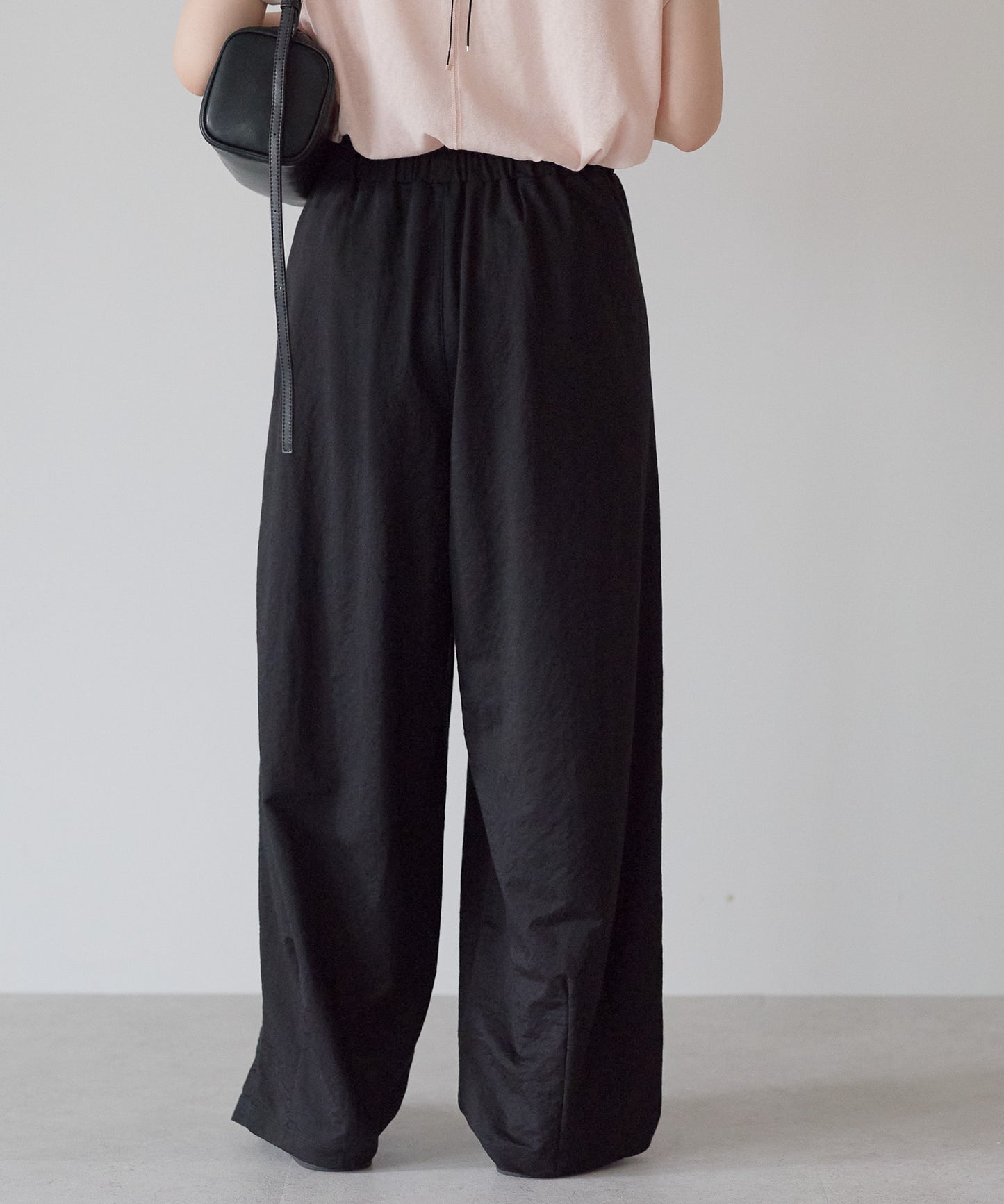 《Scheduled for April 24 Arrival》R/N Pique Tuck Wide Curve Pants