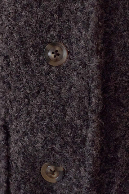 ≪SALE≫Wool-Like Crew Neck Coat