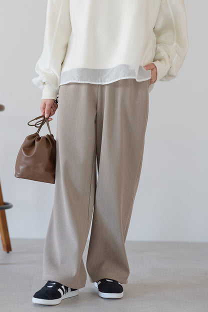 ≪SALE≫Corduroy Bonded Wide Pants