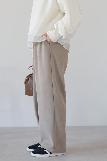 ≪SALE≫Corduroy Bonded Wide Pants