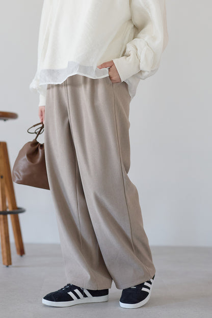≪SALE≫Corduroy Bonded Wide Pants