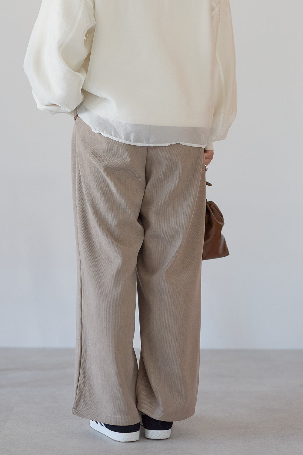 ≪SALE≫Corduroy Bonded Wide Pants