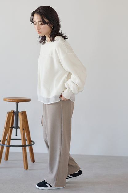 ≪SALE≫Corduroy Bonded Wide Pants