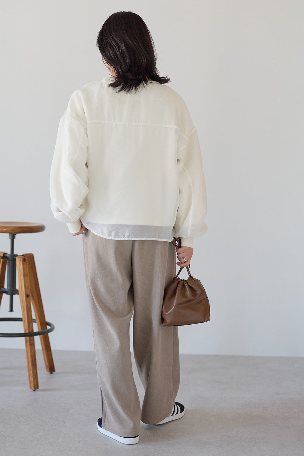 ≪SALE≫Corduroy Bonded Wide Pants