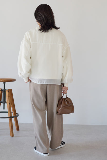 ≪SALE≫Corduroy Bonded Wide Pants