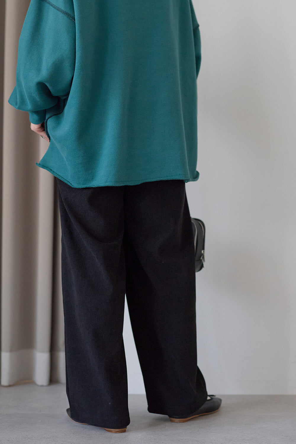 ≪SALE≫Corduroy Bonded Wide Pants