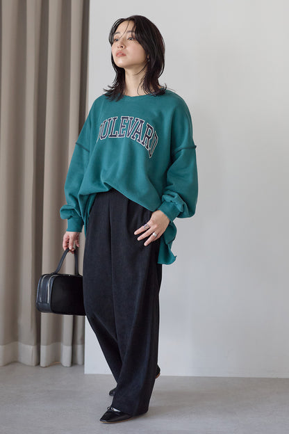 ≪SALE≫Corduroy Bonded Wide Pants