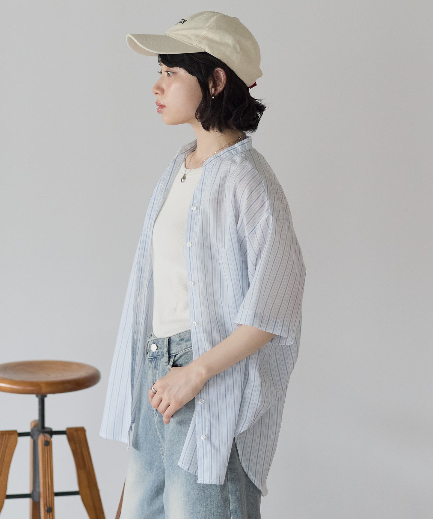《Scheduled for April 29 Arrival》Back Design Front-Open Skipper Tunic