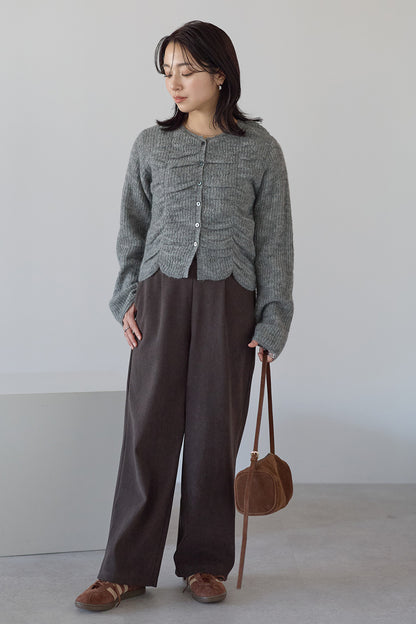 ≪SALE≫Corduroy Bonded Wide Pants