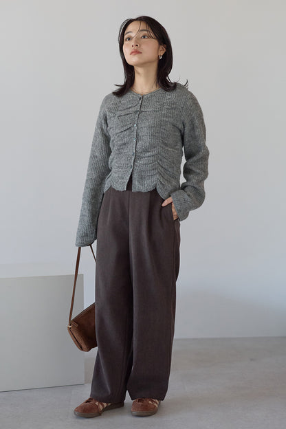 ≪SALE≫Corduroy Bonded Wide Pants