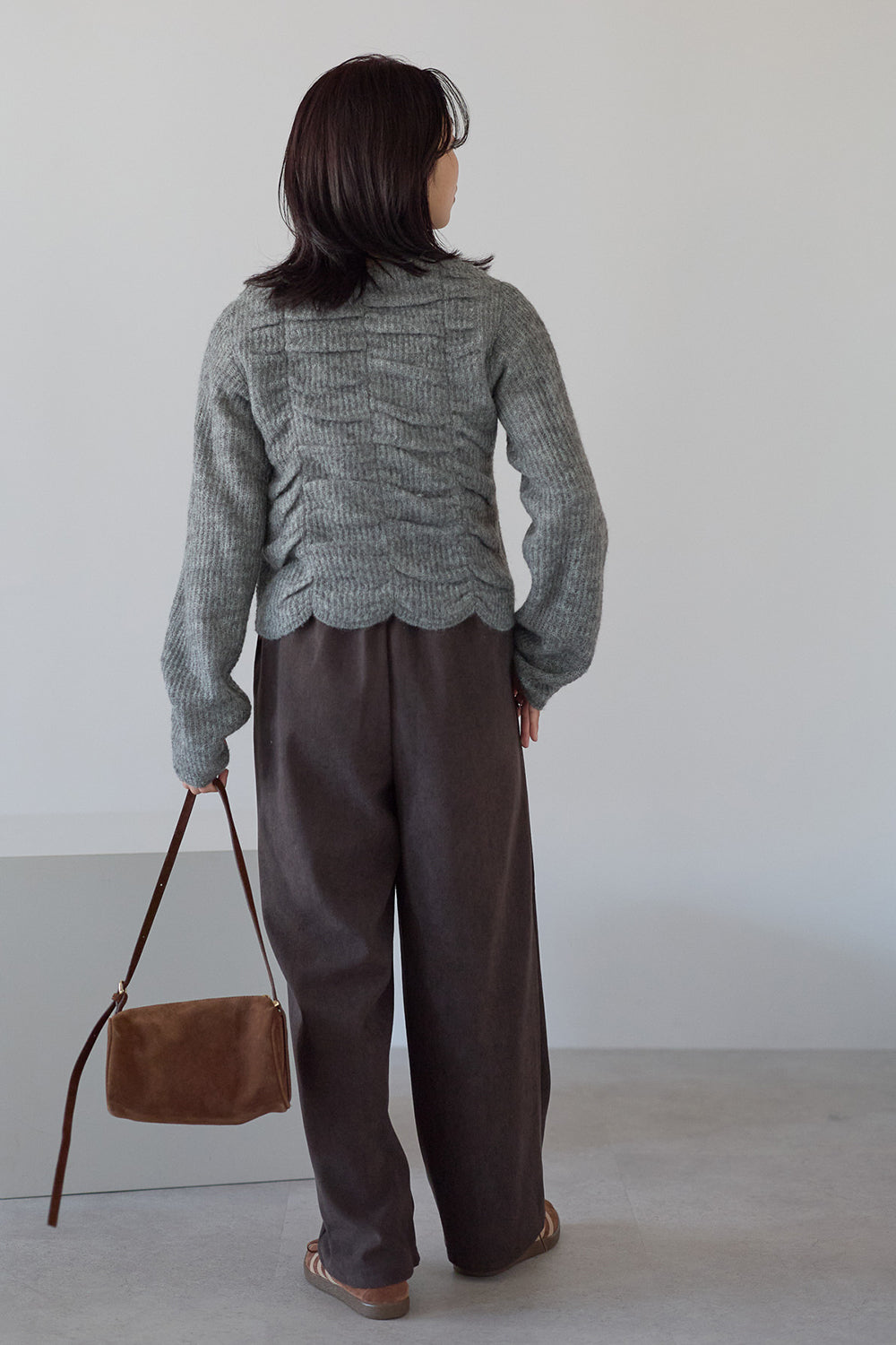 ≪SALE≫Corduroy Bonded Wide Pants