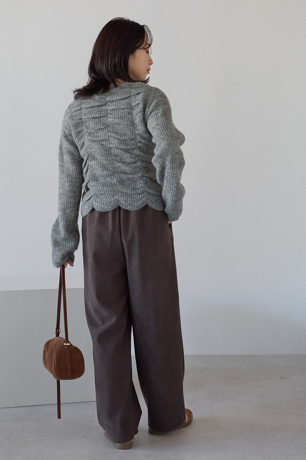 ≪SALE≫Corduroy Bonded Wide Pants