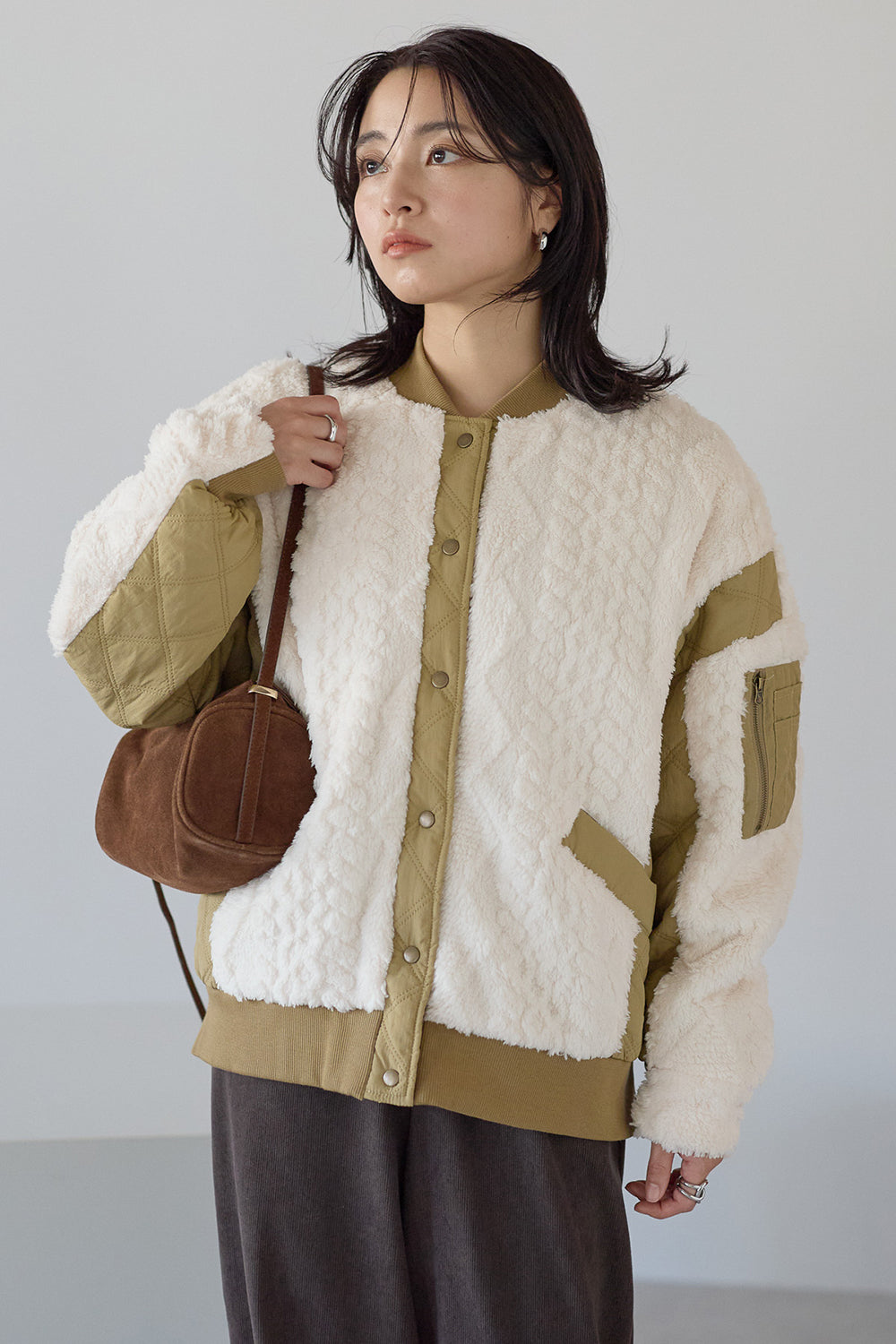 ≪SALE≫Boa & Quilted MA1 Blouson